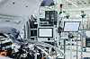 Blick in die Produktionslinie bei Audi