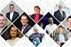 Collage aus mehreren Porträts von CIOs in diamantförmigen Bildfeldern.