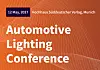 Titelgrafik mit orangefarbenem Hintergrund und der Aufschrift Automotive Lighting Conference.