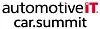 Logo des Automotive IT Car Summit mit rotem IT und Autogramm auf weißem Hintergrund.