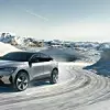 Renault Megan E-Tech im Schnee.