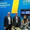 MHP und Nvidia auf der Hannover Messe 2024: MHP setzt NVIDIA-Technologien in verschiedenen Bereichen der Automobil- und Fertigungsbranche ein - v.l.n.r.: Christian Stapel, MHP, Ludwig von Reiche, Nvidia, Jana Strattner, MHP und Michael Baling, MHP