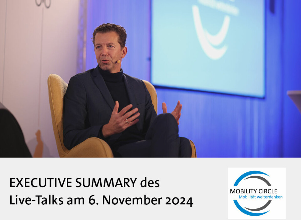 Paneldiskussion auf dem Mobility Circle 2024