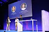 Stefan Keckl, Leiter Data Analytics Anlagen bei Audi, und Jens Neuhüttler, Leiter Digital Service Transformation am Fraunhofer IAO, auf dem automotiveIT Kongress 2023.