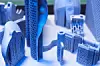 Bauteile aus dem 3D-Drucker mit bionischen Strukturen.