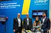 MHP und Nvidia auf der Hannover Messe 2024: MHP setzt NVIDIA-Technologien in verschiedenen Bereichen der Automobil- und Fertigungsbranche ein - v.l.n.r.: Christian Stapel, MHP, Ludwig von Reiche, Nvidia, Jana Strattner, MHP und Michael Baling, MHP