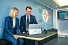 NRW-Ministerpräsident Hendrik Wüst und Microsoft-Deutschlandchefin Dr. Marianne Janik
