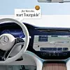 Das Interieur des Mercedes-Benz EQS mit Tourguide.