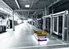 Fahrerloses Transportfahrzeug von Kuka im Einsatz.